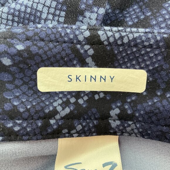 Seven7 Sz4 Indigo Pythod Skinny Pants - Picture 5 of 12